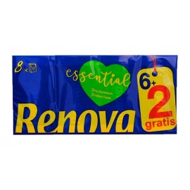 RENOVA Lenços de Papel Essential Pack 6+2 Cx. 30