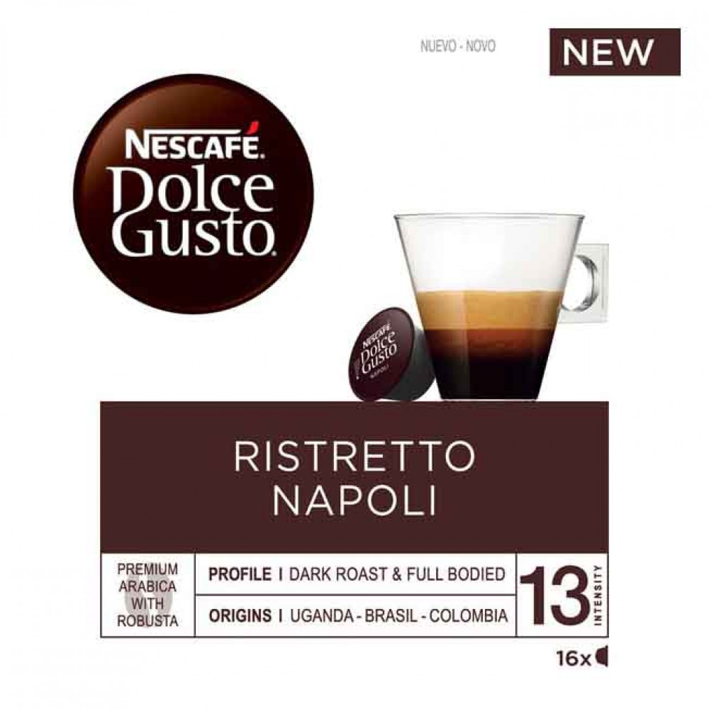 DOLCE GUSTO Ristretto Napoli Style 16 Caps Pack 3