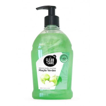 CLEAN CARE Sabonete Líquido C/ Doseador Maçãs Verdes  500ml Cx. 6