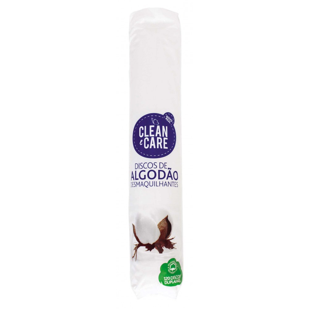 CLEAN CARE Algodão Discos Desmaquilhantes 120un Pack 10 Cx. 60 CLEAN CARE Algodão Discos Desmaquilhantes 120un Pack 10 Cx. 60