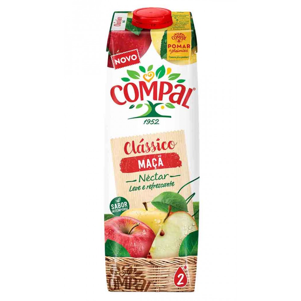 COMPAL Clássico Néctar Maça 1L Cx. 12