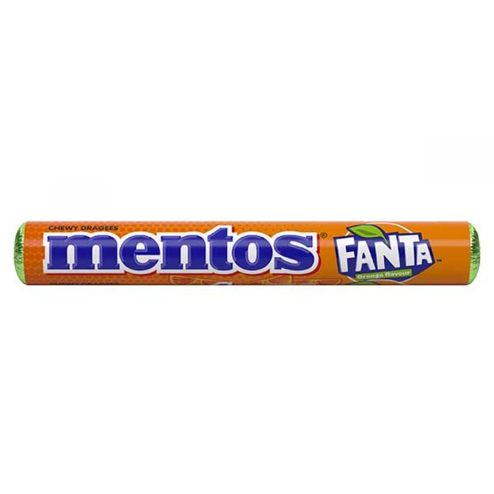 MENTOS Drageias C/Sabor a Fanta 37,5Grs Cx. 20
