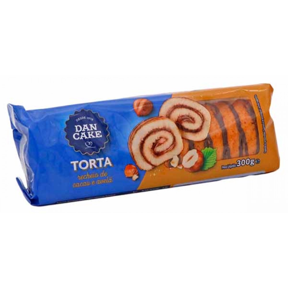 DAN CAKE Torta Recheio de Cacau e Avelã 300 Grs Cx. 6