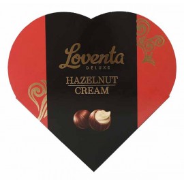 LOVENTA Chocolate Praliné Recheio Avelã Caixa Coração110 Grs Cx. 24