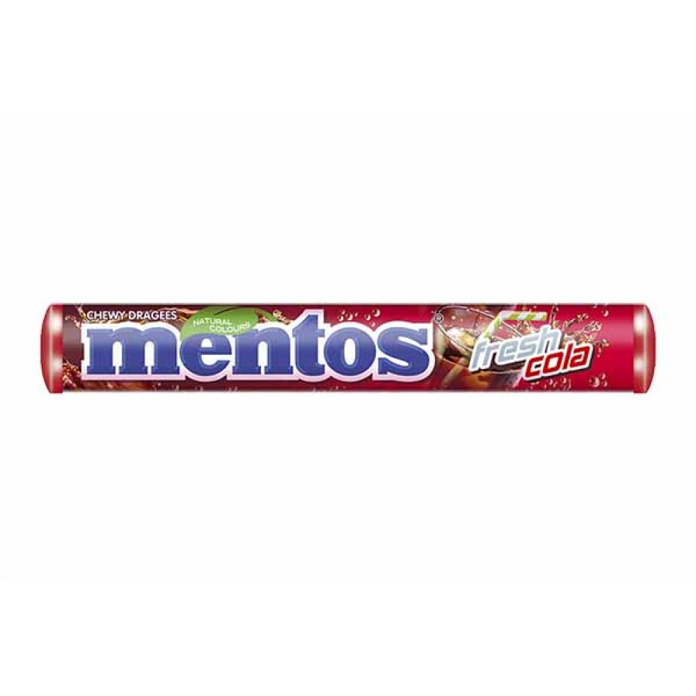 MENTOS Drageias C/Sabor a Cola 37,5 Grs Cx. 20