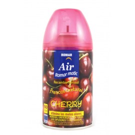 ROMAR Recarga Spray Ambientador Automático Cereja 250ml Cx. 6