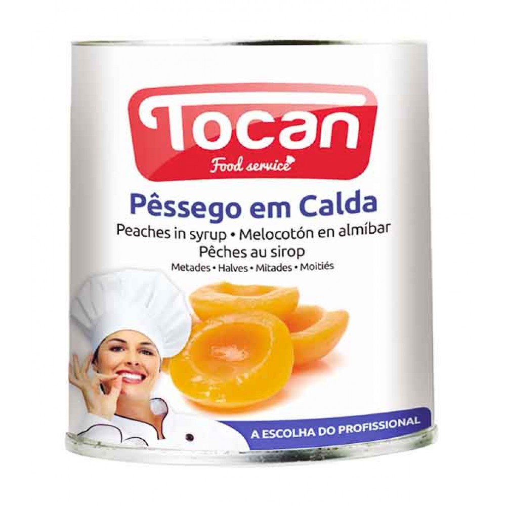 TOCAN Pêssego em Calda 2650 Grs Cx. 6