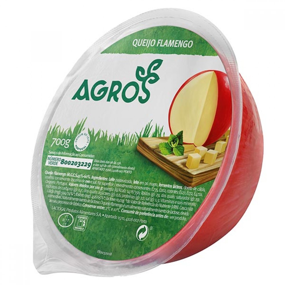 AGROS Queijo Flamengo 700Grs