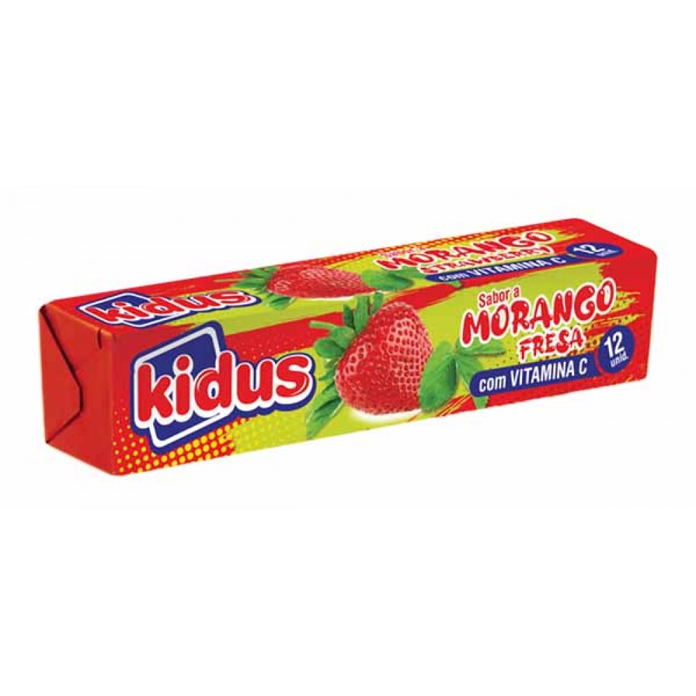 KIDUS Caramelos Sabor a Morango 45 Grs Pack 18 Cx. 8 Packs (144 Uni) KIDUS Caramelos Sabor a Morango 45 Grs Pack 18 Cx. 8 Packs (144 Uni)