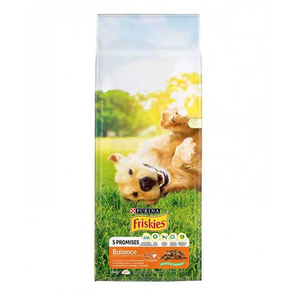 FRISKIES Cão Balance Carne Vaca, Frango e Legumes 14 Kg