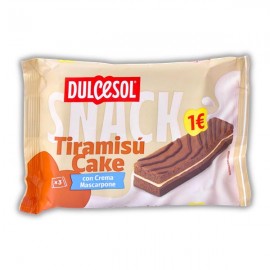 DULCESOL Snack Tiramisú Cake C/Creme Mascarpone 114grs Cx. 14