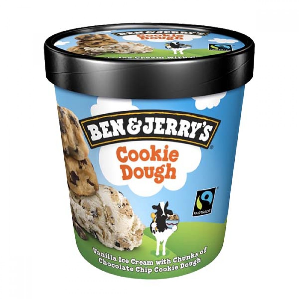 OLÁ Ben & Jerry Cookie Dough 465 ml Cx. 8