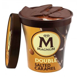 OLÁ MAGNUM Gelado Double com Caramelo Salgado 440 Ml Cx. 8