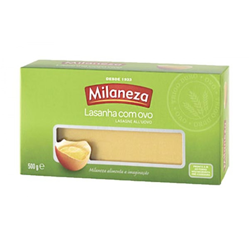 MILANEZA Lasanha com Ovo 500Grs Cx. 10