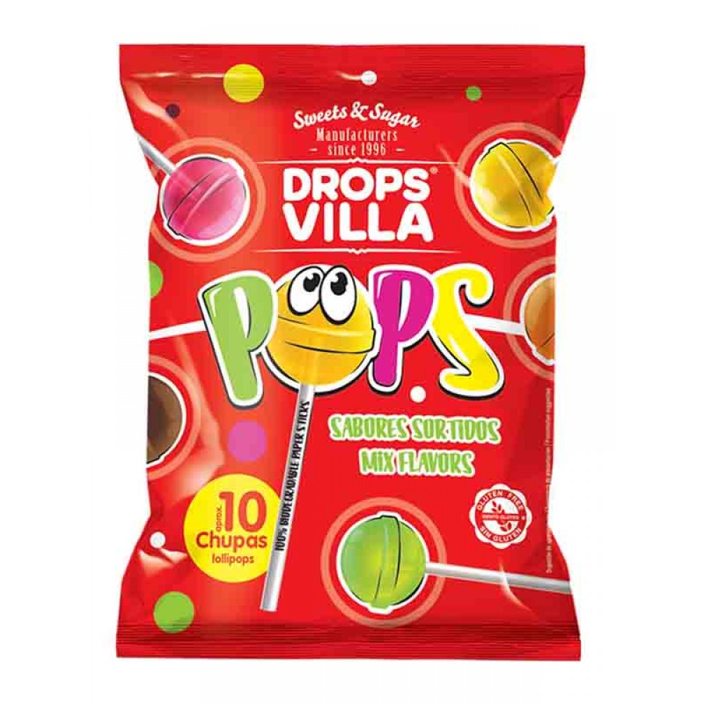 DROPS VILLA Chupas Sabores Sortidos 120 Grs Cx. 16