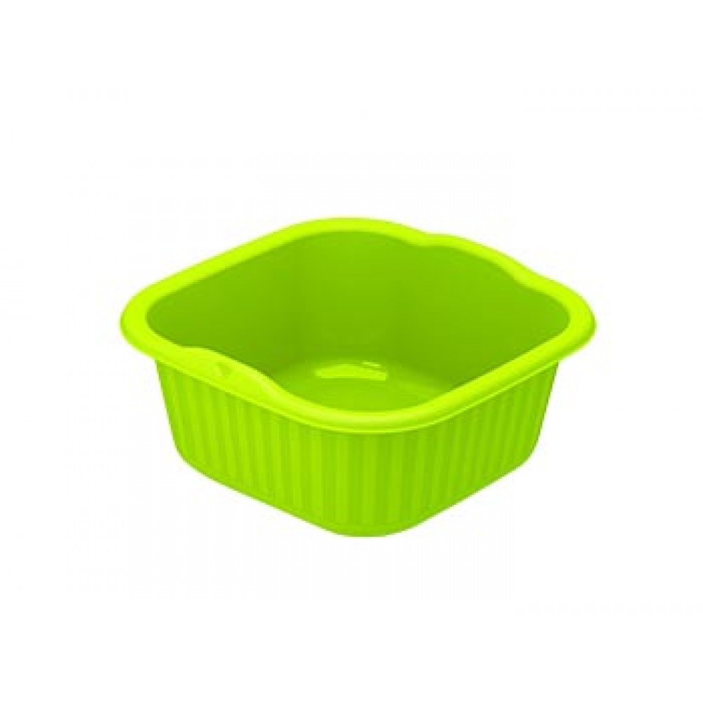 PRACTILINE Alguidar QuadraPratic 9.5Lt Verde Lima Cx.6