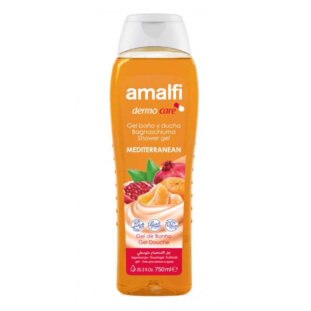 AMALFI Dermo Care Gel de Banho Mediterranean 750Ml Cx. 16