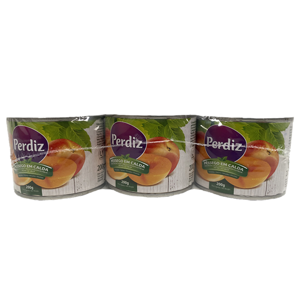 PERDIZ Pêssego em Calda Pack 3x200G Cx. 8 Packs