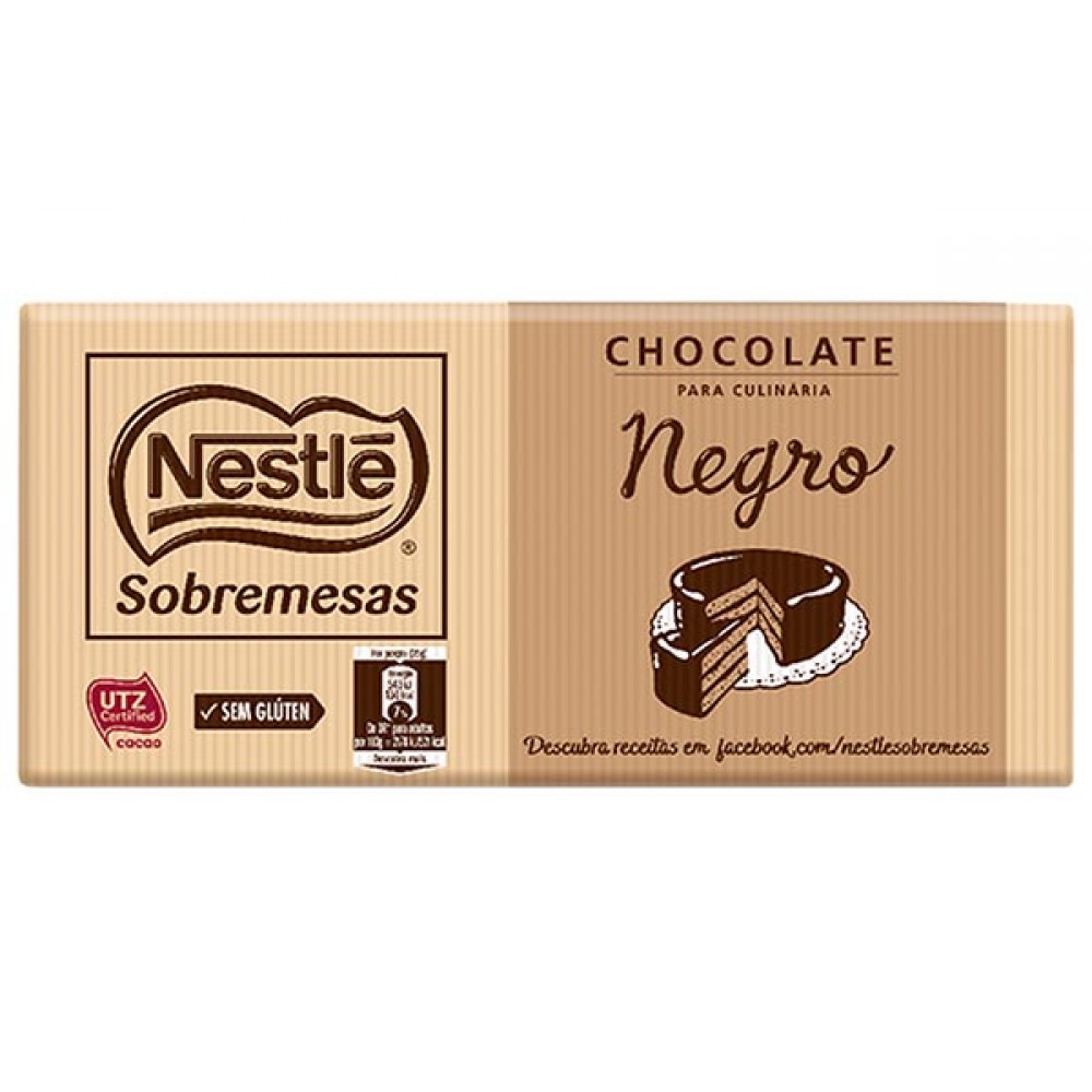 NESTLÉ Chocolate Culinária Negro 200Grs Cx. 20