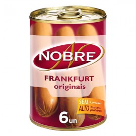 NOBRE Salsichas Frankfurt Originais Lata 6 Uni Cx. 24