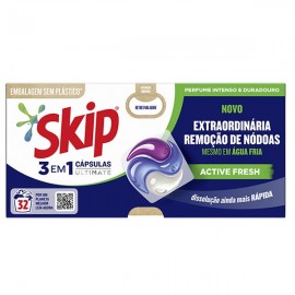 SKIP Ultimate Active Fresh Cápsulas 3 em 1 32 Doses Cx.3