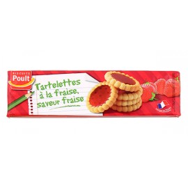 BISCUITS POULT Tartelettes Cobertura Morango 150Grs Cx.24