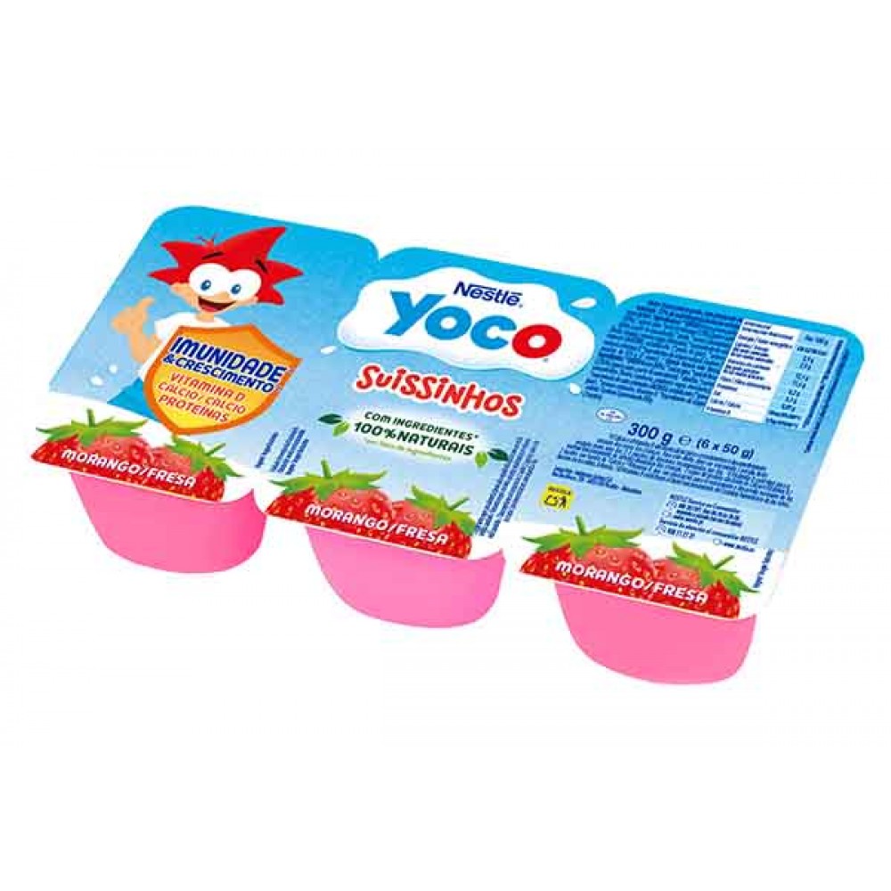 NESTLE Yoco Iogurte Suissinhos Morango 6x50Grs Cx. 6