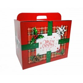 Caixa Presente Panettone SS Merry Christmas 42,5x26x34 Cm Cx. 25