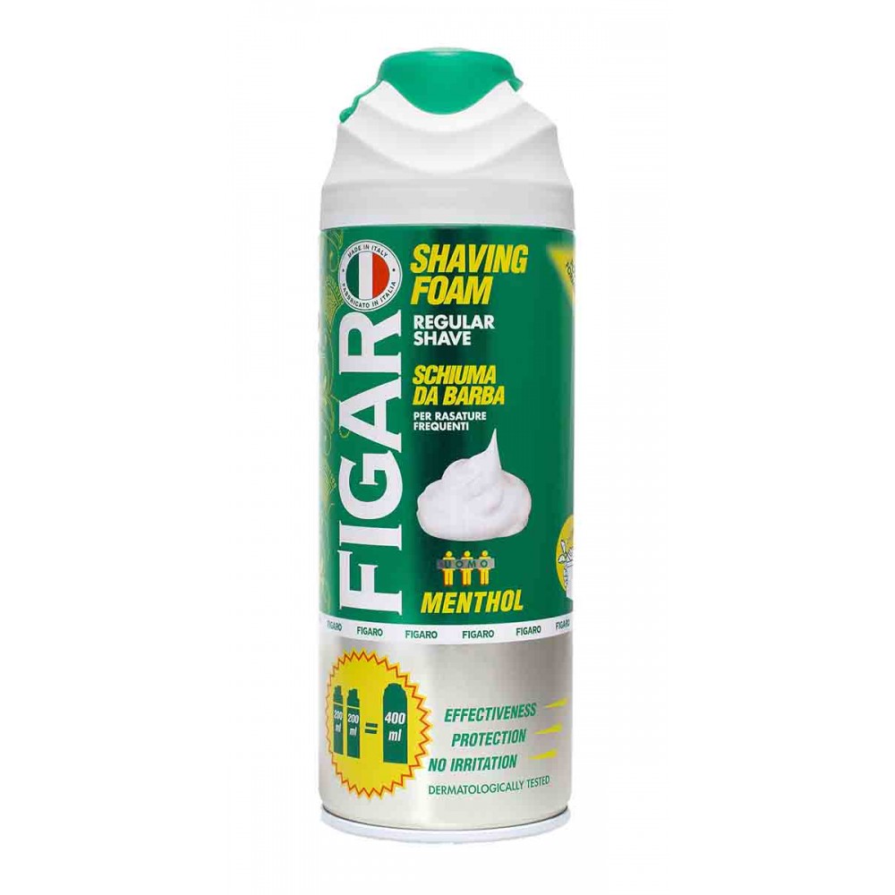 FIGARO Espuma de Barbear Mentol 400 Ml Cx. 12