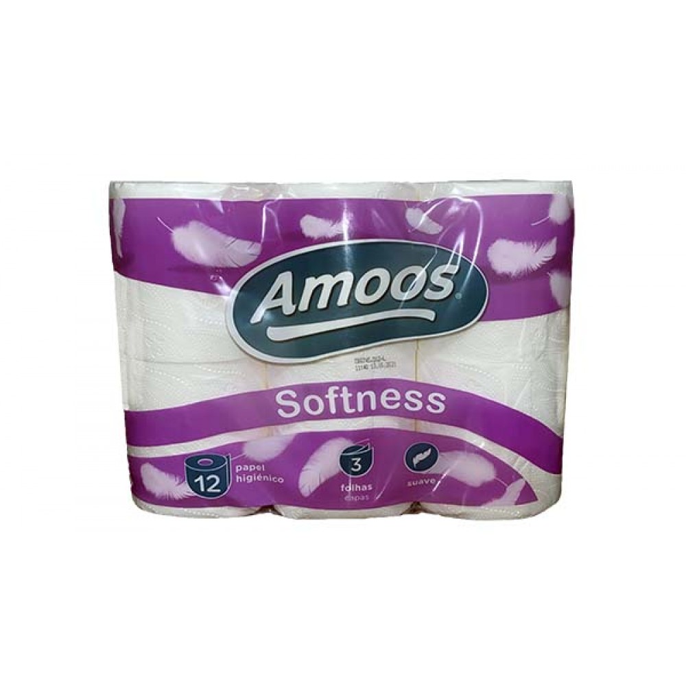 AMOOS Higiénico Softness 3 Folhas Pack 12R Emb. 4