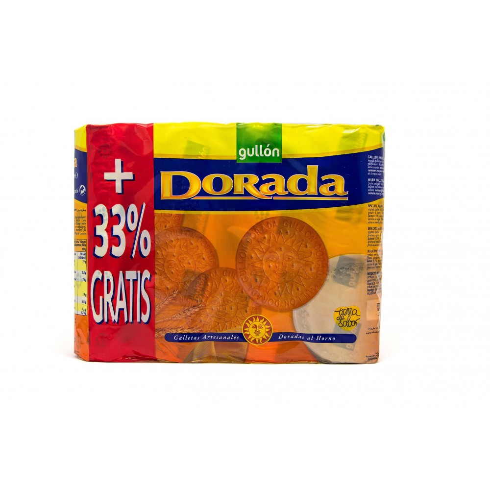 GULLON MARIA DOURADA 600GR+33 PACK4 CX.10