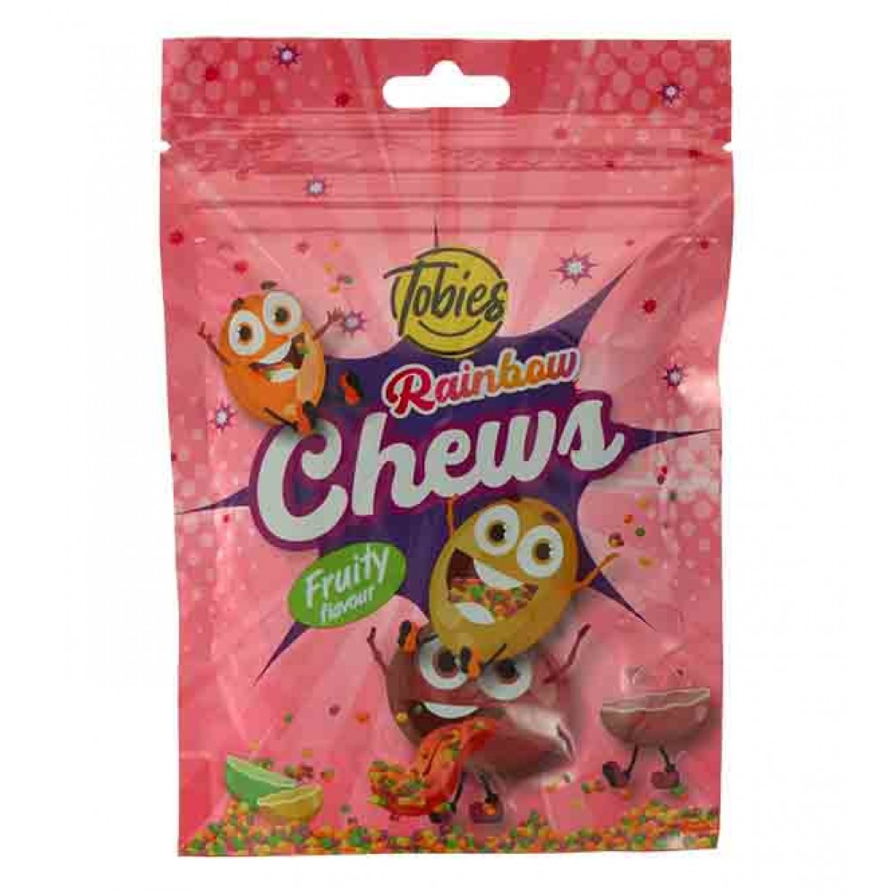 TOBIES Rebuçados Mastigáveis C/Sabor de Frutas 120 Grs Cx. 24