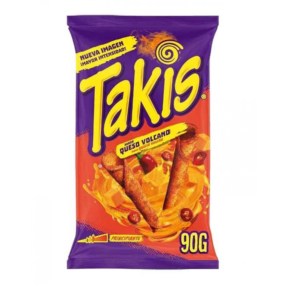 TAKIS Aperitivo de Milho C/Sabor a Queijo 90 Grs