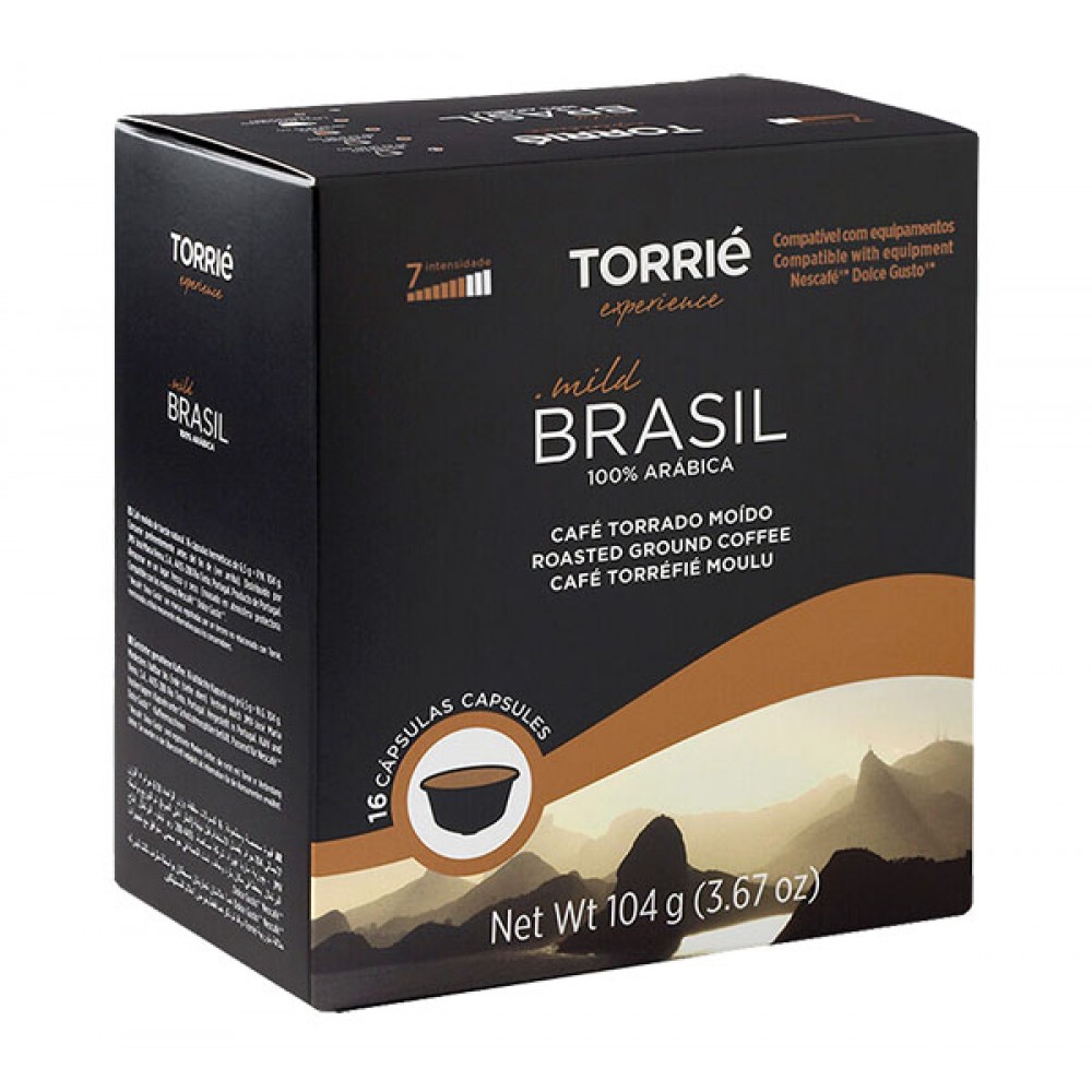 TORRIÉ Cápsulas Café Torrado Moído Brasil 16Caps Cx. 12