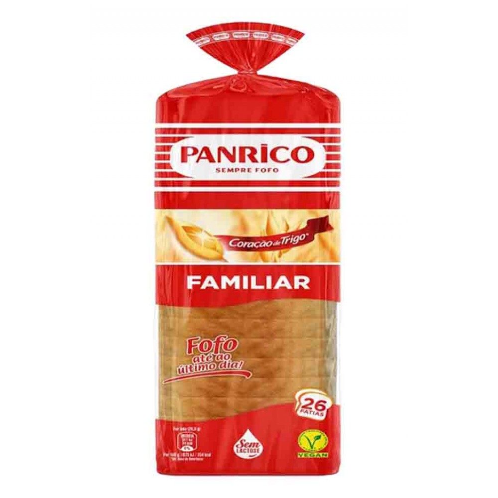 PANRICO Pão de Forma Familiar 750grs Cx. 5