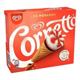 OLÁ CORNETTO Morango 90 Ml Pack 6 Uni Cx. 6 Packs