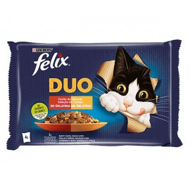 FELIX Duo Gelatina Seleção do Campo 4x85grs 340Grs Cx. 12