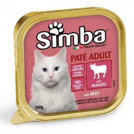 SIMBA Gato Paté de Carne de Vaca 100Grs Cx. 32