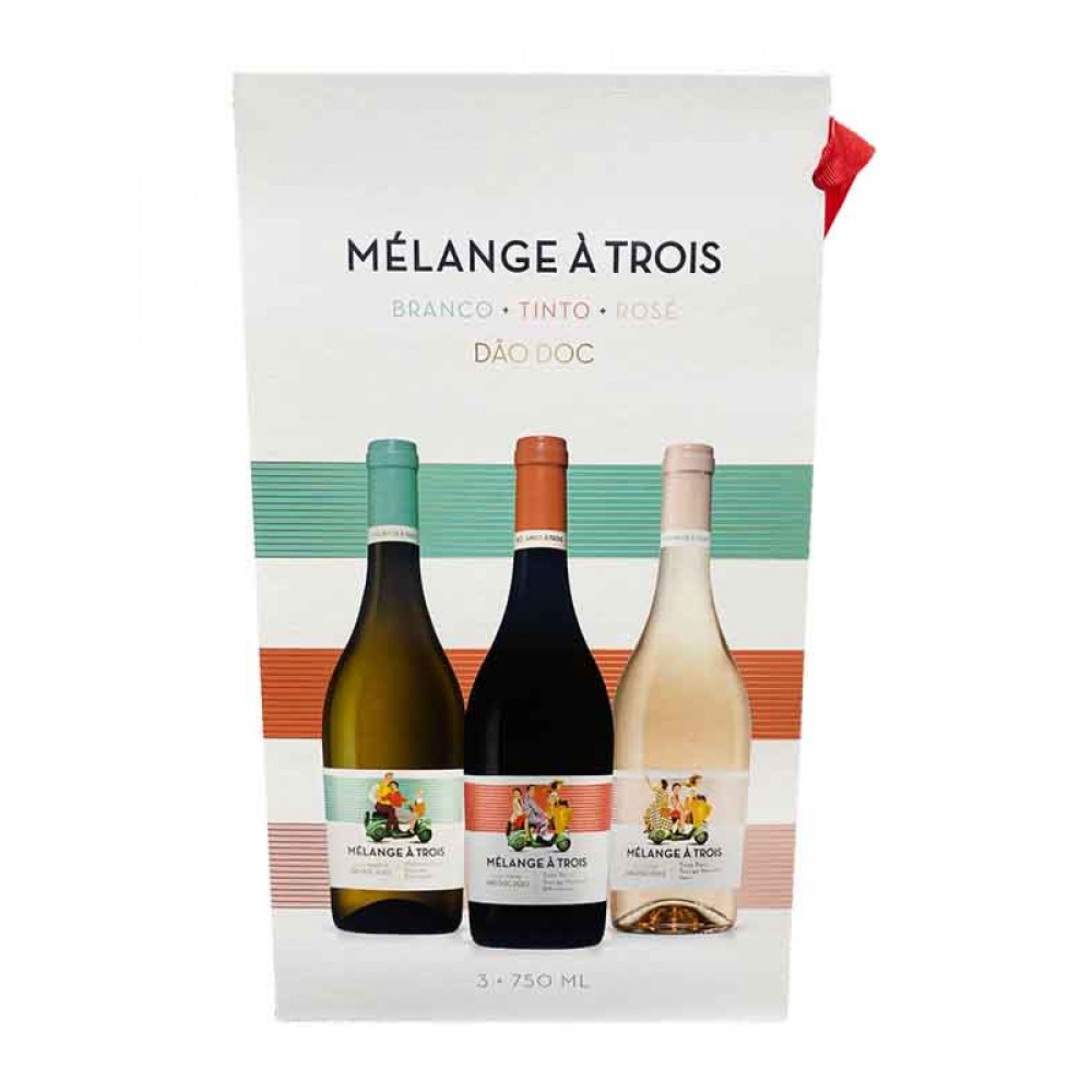 MÉLANGE À TROIS Dão DOC Branco Tinto & Rosé Pack 3x750 Ml Cx. 2