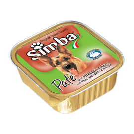 SIMBA Cão Paté de Carne de Vaca 300Grs Cx. 18