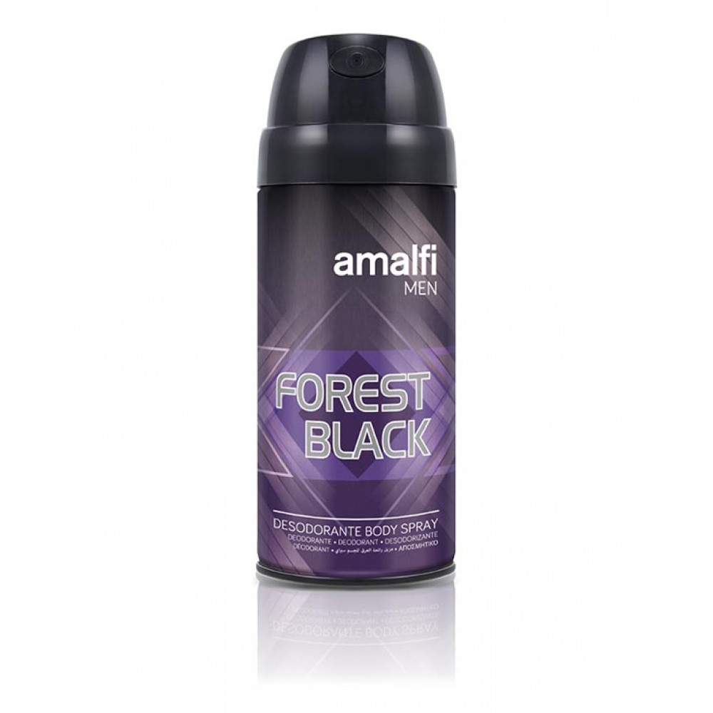 AMALFI Desodorizante Men Forest Black 150Ml Cx. 8