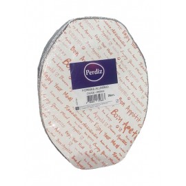 PERDIZ Formas Alumínio Ovais Pack 25uni Cx. 12