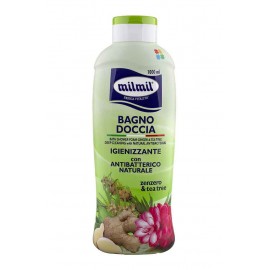 MILMIL Gel de Banho Gengibre e Tea Tree C/Antibacteriano Natural 1000 Ml Cx. 12