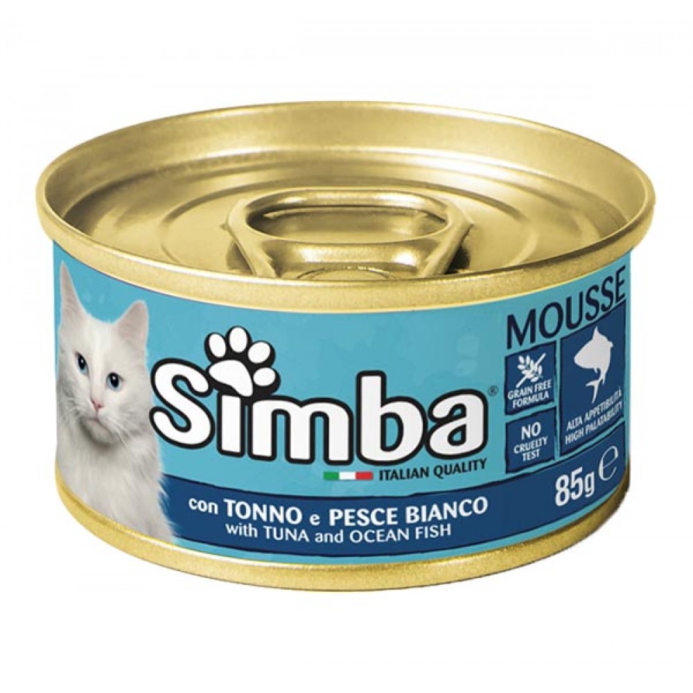 SIMBA Gato Paté de Atum e Peixes do Oceano 85Grs Cx. 24