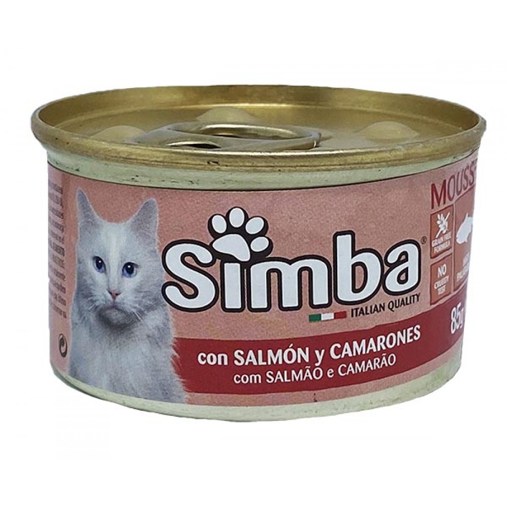 SIMBA Gato Mousse de Salmão e Camarão 85Grs Cx. 24