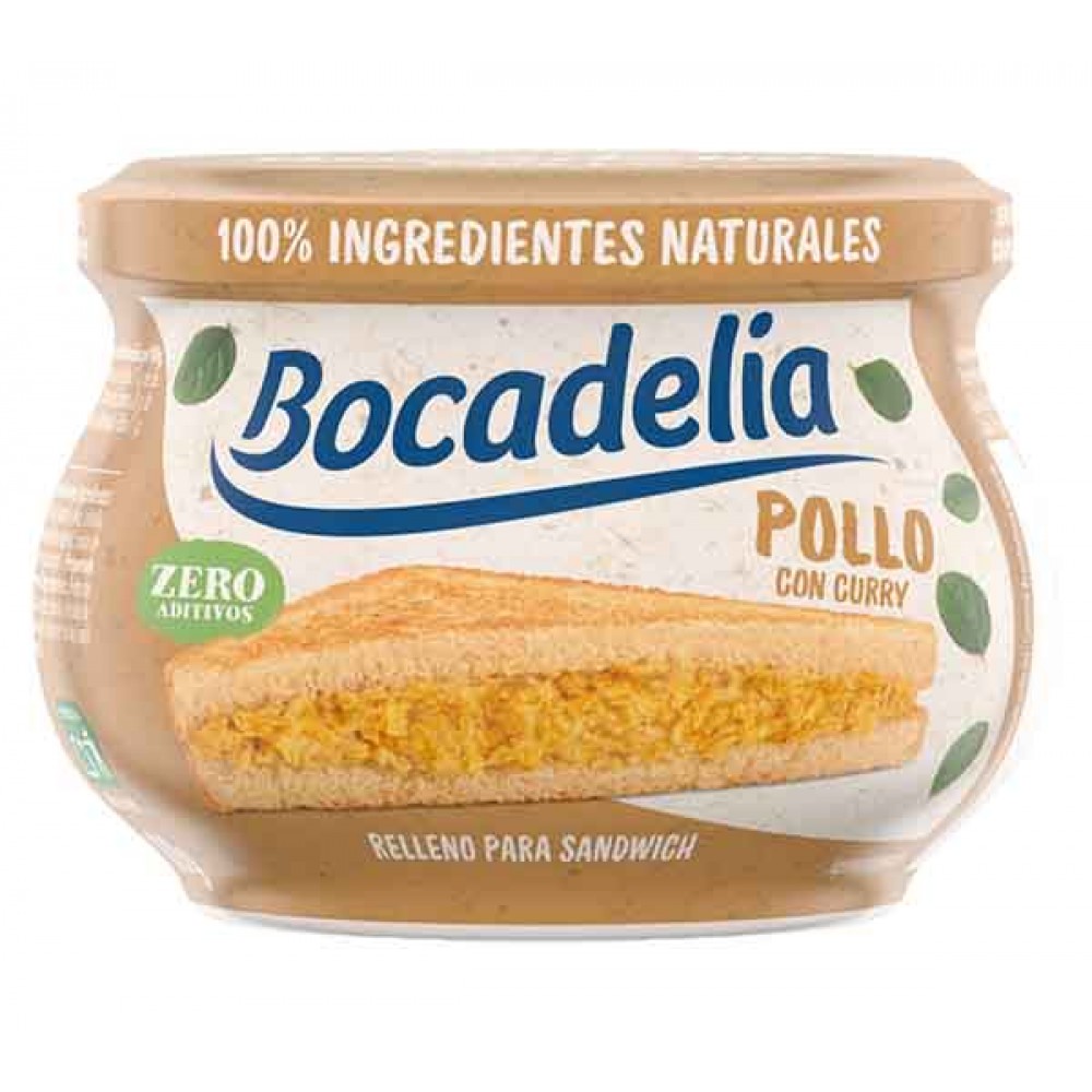 BOCADELIA Paté de Frango C/Caril 180Grs Cx. 10