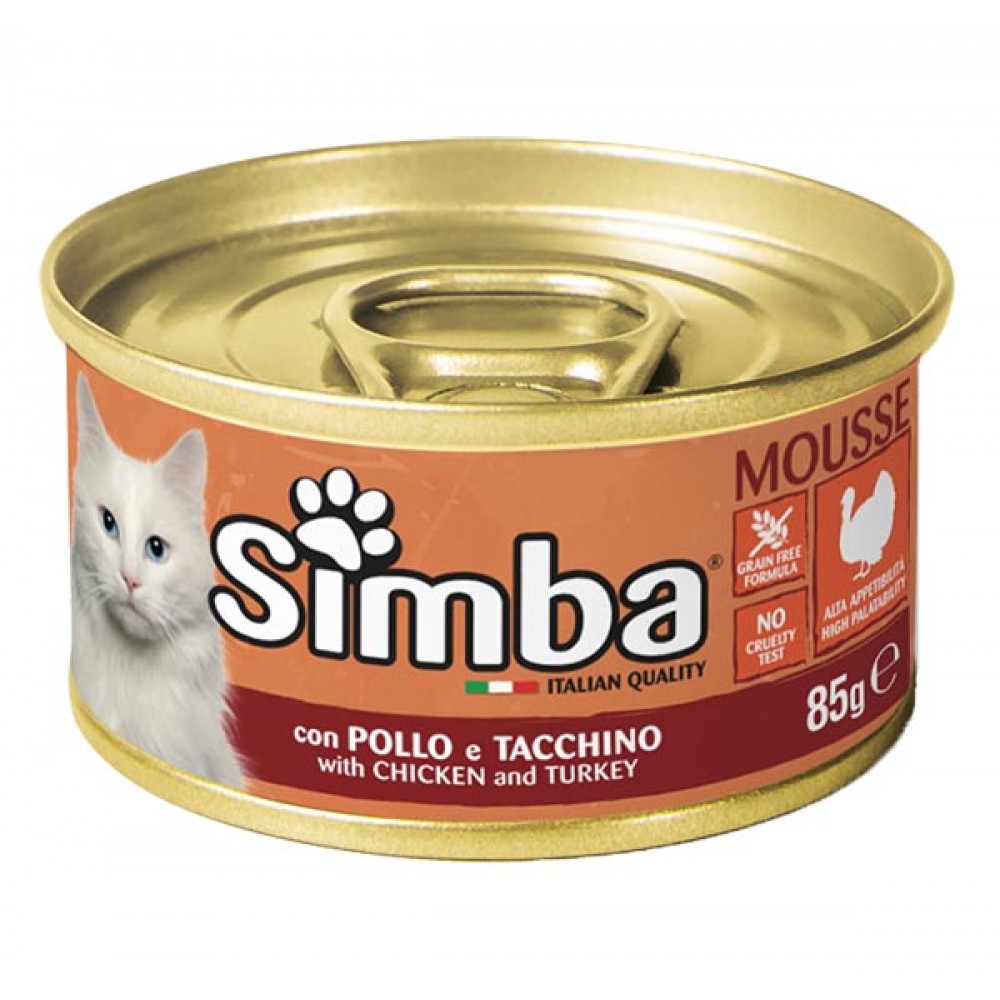 SIMBA Gato Paté de Frango e Perú 85Grs Cx. 24
