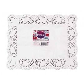 PERDIZ Naperon Retangular P/Bolos Pack 100 Uni Cx. 10 Packs