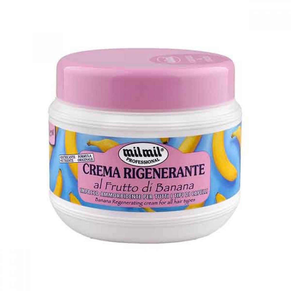 MILMIL Professional Máscara Regeneradora P/Cabelo C/Banana 500 Ml Cx. 12