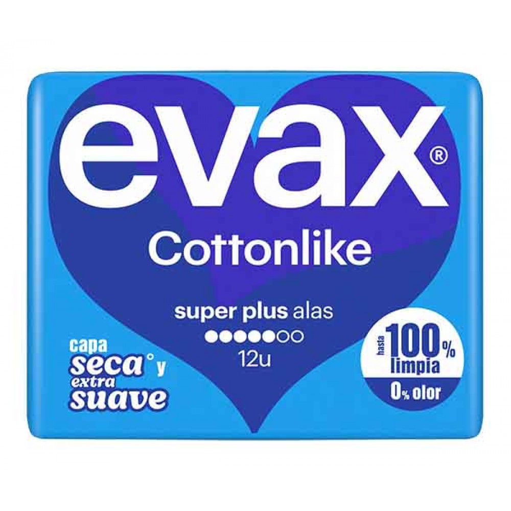 EVAX Cottonlike Super Plus Alas 12 Uni Cx. 16